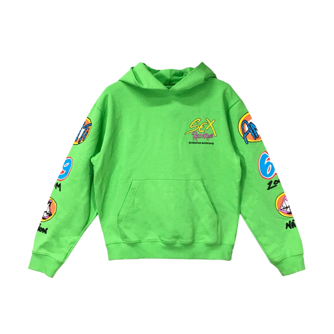 Chrome Hearts Matty Boy Limited Sex Record Green Hoodie - SHENGLI ROAD MARKET