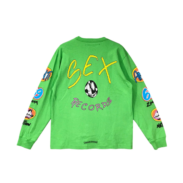 Chrome Hearts Matty Boy Limited Sex Record Green Long Sleeve T-shirt - SHENGLI ROAD MARKET