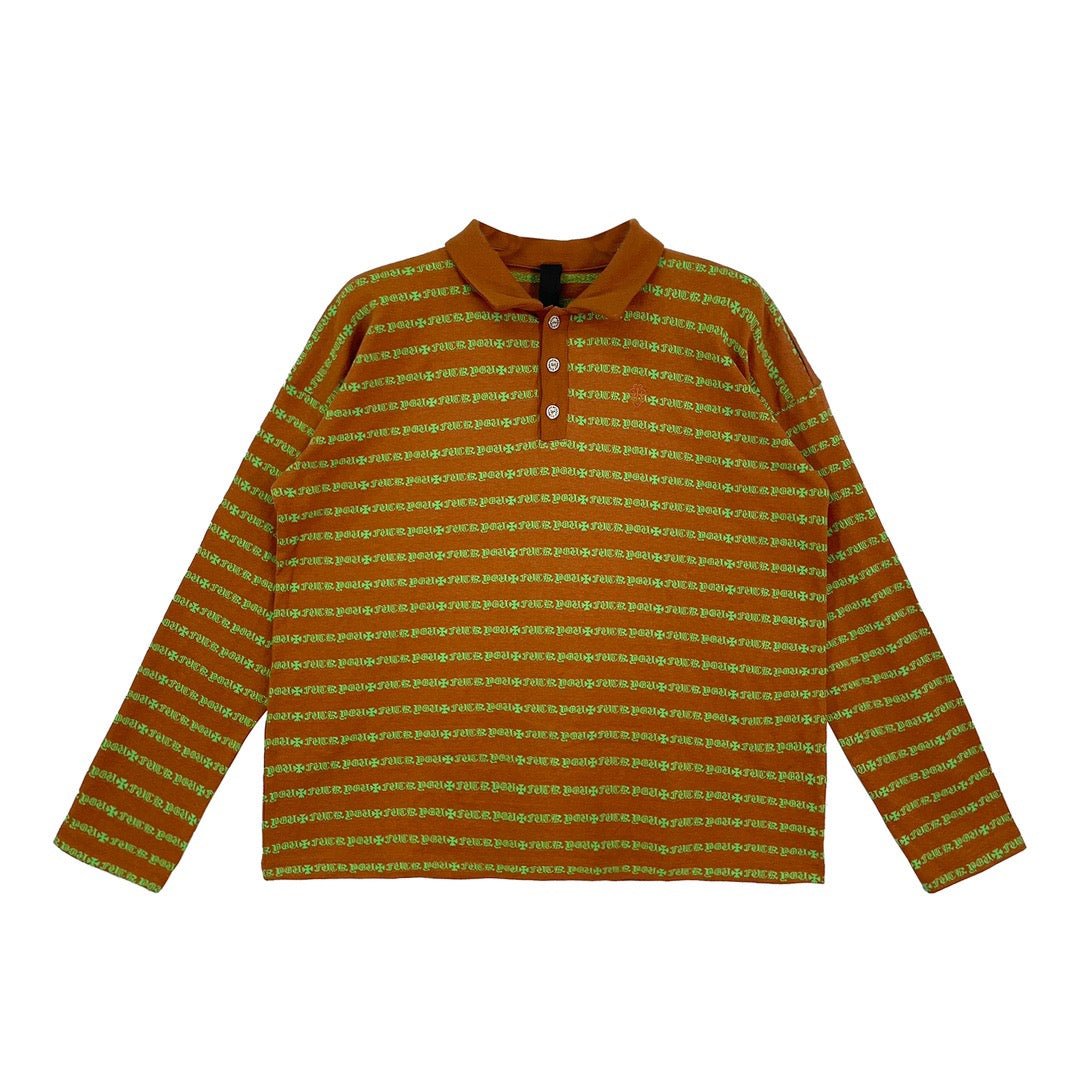 Chrome Hearts Matty Boy Limited Stripe Long Sleeve Polo – SHENGLI 