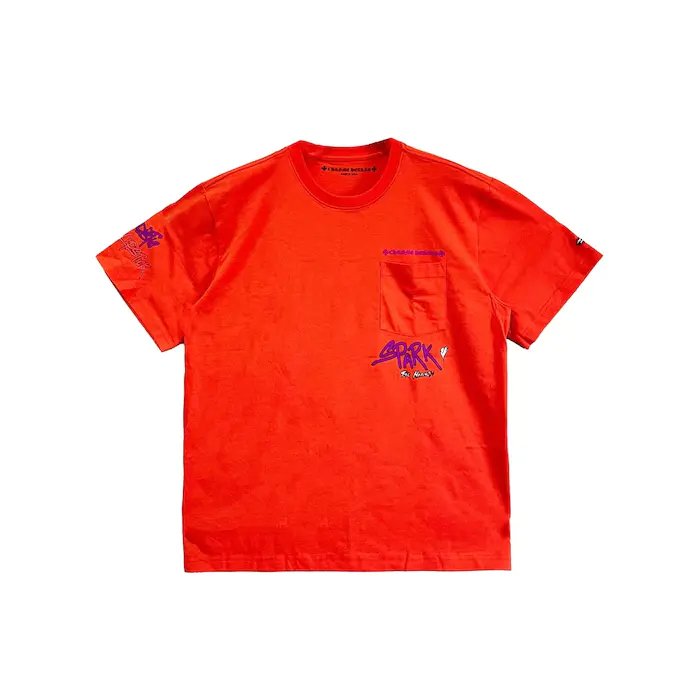 Chrome Hearts Matty Boy Red Flame Hearts Short Sleeve Tee - SHENGLI ROAD MARKET