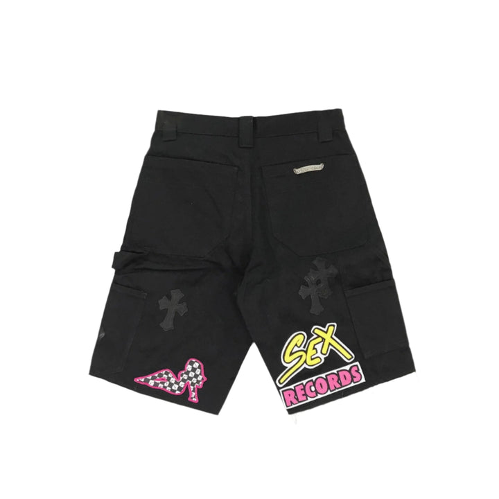 Chrome Hearts Matty Boy Sex Record SPACE Leather Patch Shorts - SHENGLI ROAD MARKET