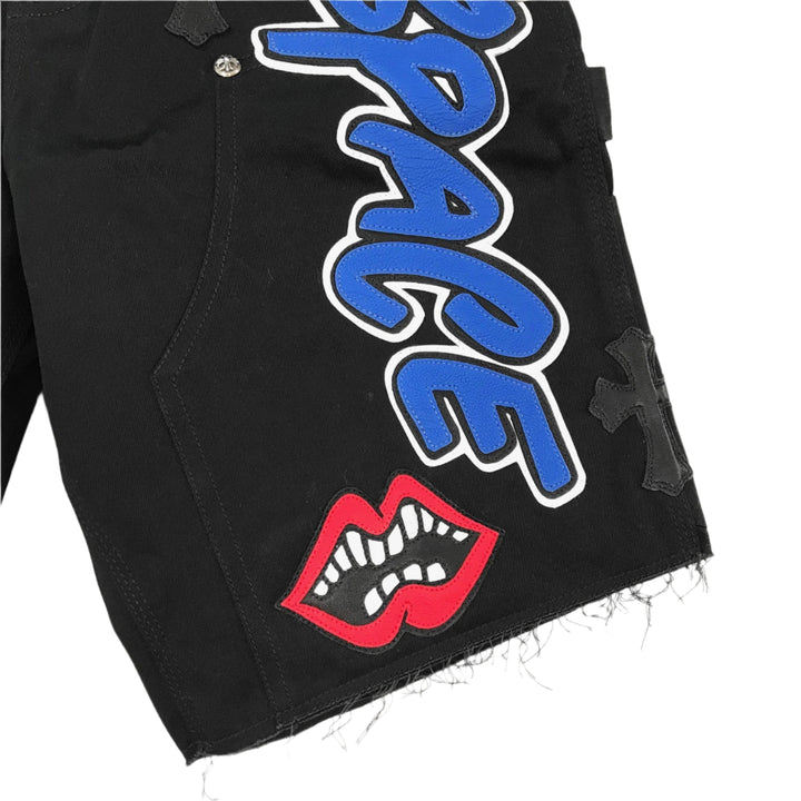 Chrome Hearts Matty Boy Sex Record SPACE Leather Patch Shorts - SHENGLI ROAD MARKET