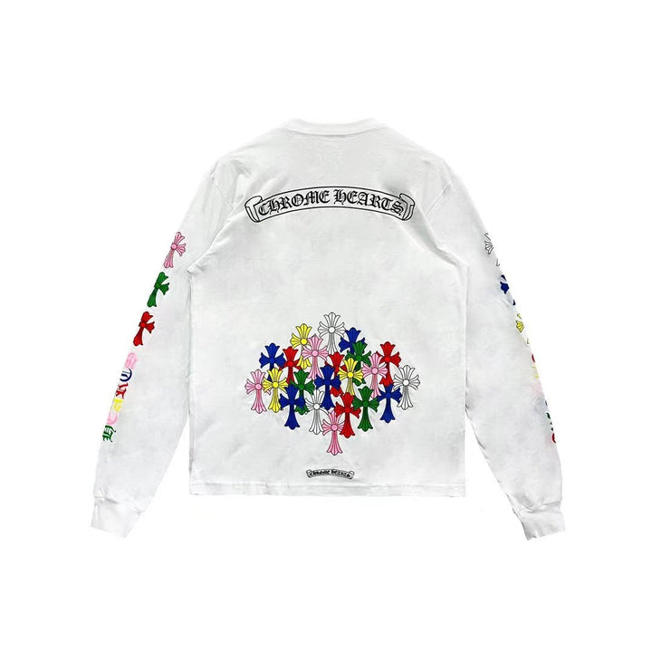 Chrome Hearts Multi Color Cross Logo Scroll Sweatshirt - SHENGLI ROAD MARKET