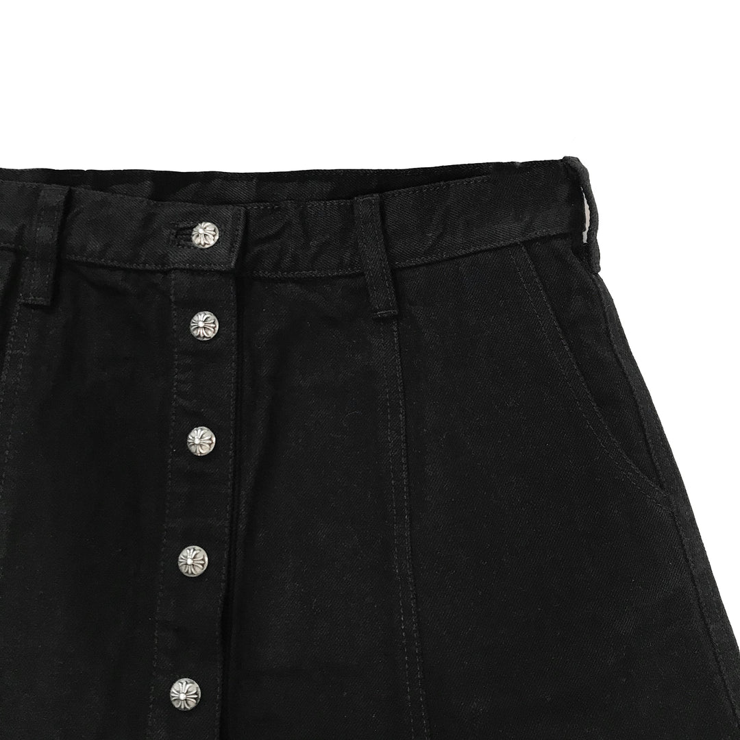 Chrome Hearts Silver Buttons Skrits - SHENGLI ROAD MARKET