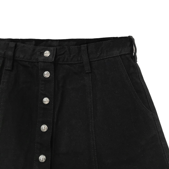 Chrome Hearts Silver Buttons Skrits - SHENGLI ROAD MARKET