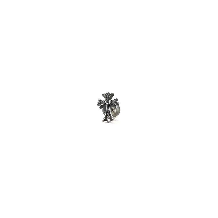 Chrome Hearts Silver Diamonds Cross Earring Ear Stud - SHENGLI ROAD MARKET