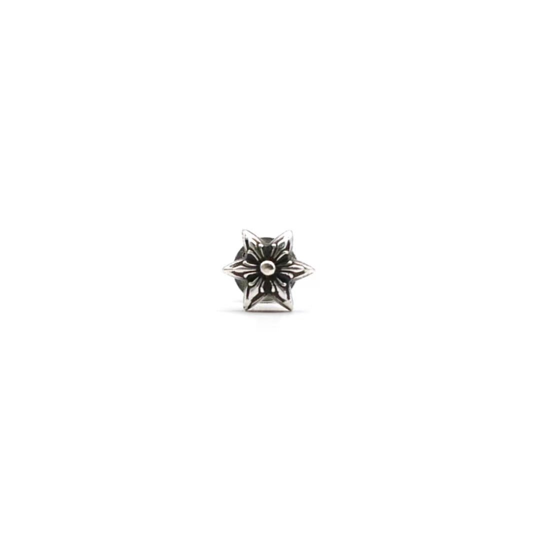 Chrome Hearts Silver Hexagram Ear Stud - SHENGLI ROAD MARKET