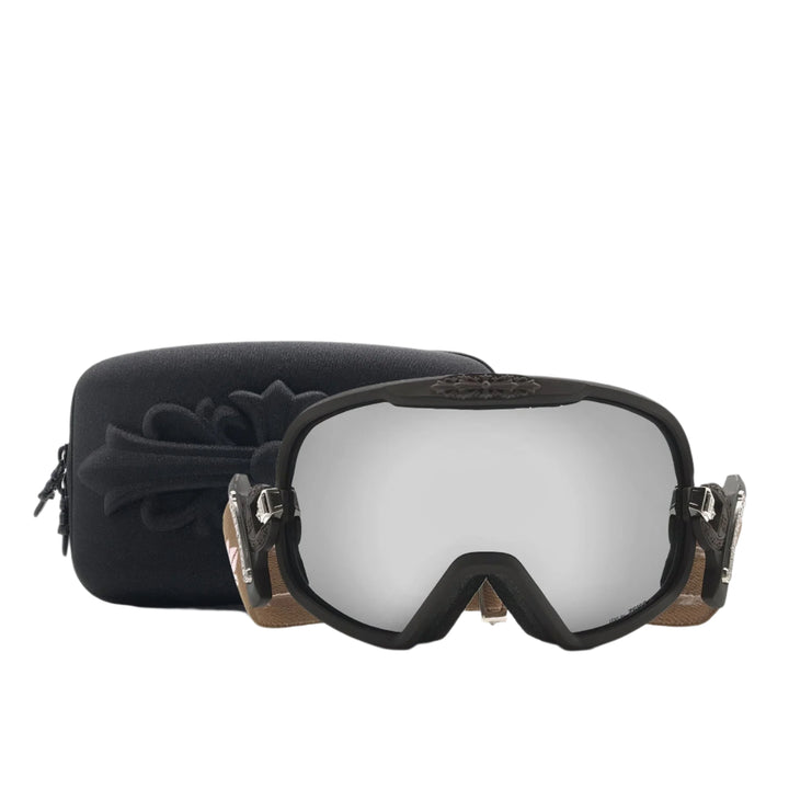 Chrome Hearts SILVER MORNING Classic Brown Ski Goggles - SHENGLI ROAD MARKET