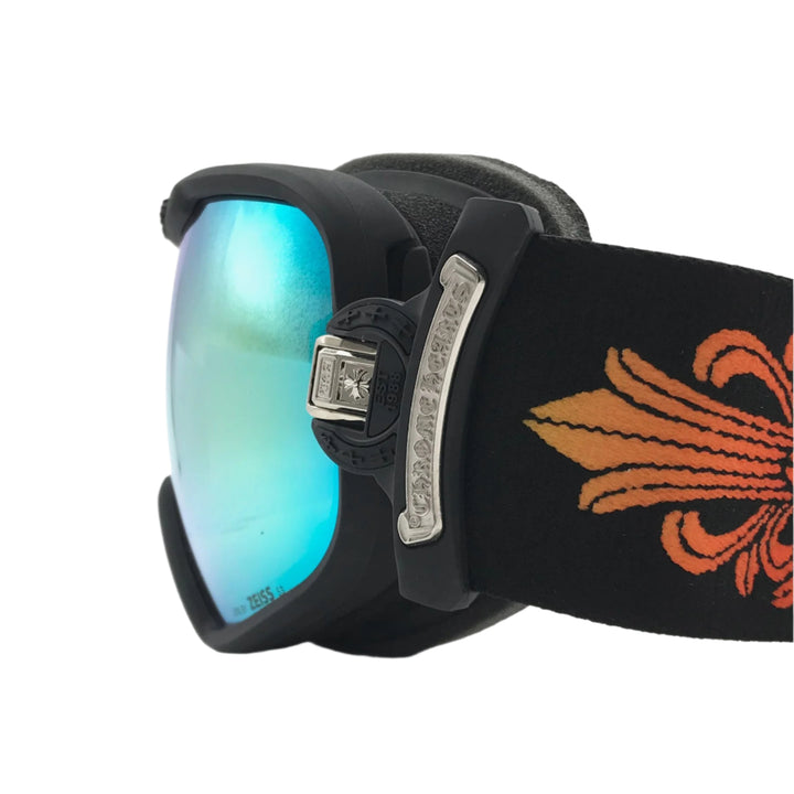 Chrome Hearts SILVER MORNING Faded Black Ski Goggles - SHENGLI ROAD MARKET