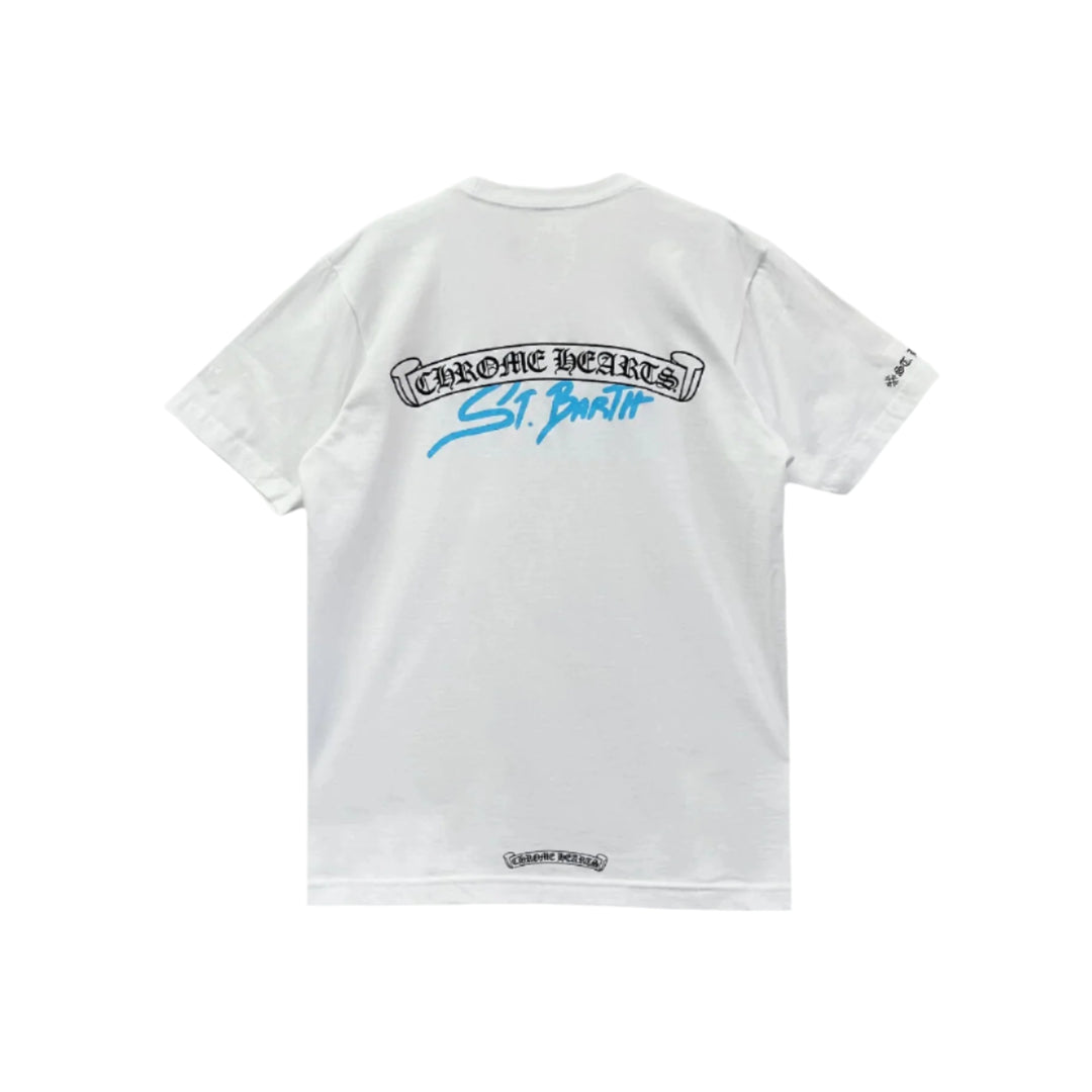 Chrome Hearts St. Barth Exclusive Scroll Logo Short Sleeve T-shirt - SHENGLI ROAD MARKET