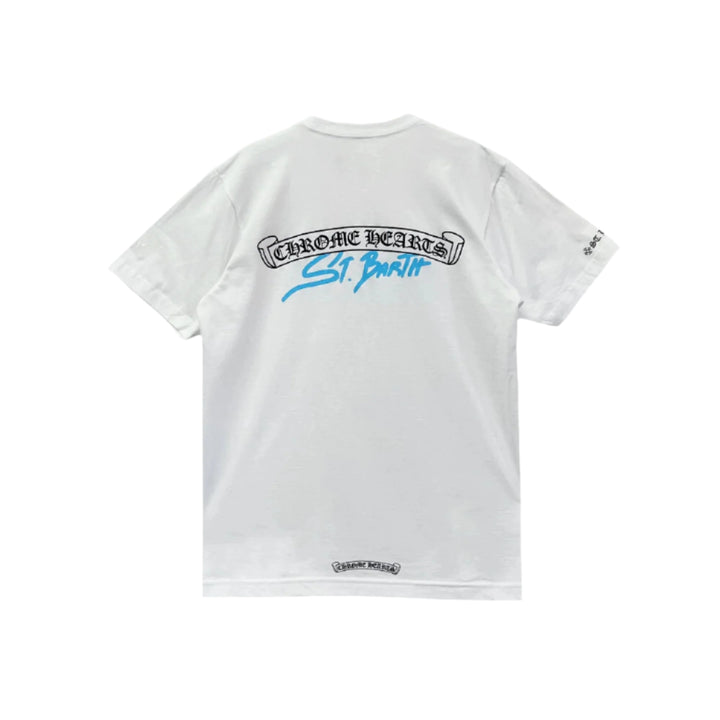 Chrome Hearts St. Barth Exclusive Scroll Logo Short Sleeve T-shirt - SHENGLI ROAD MARKET