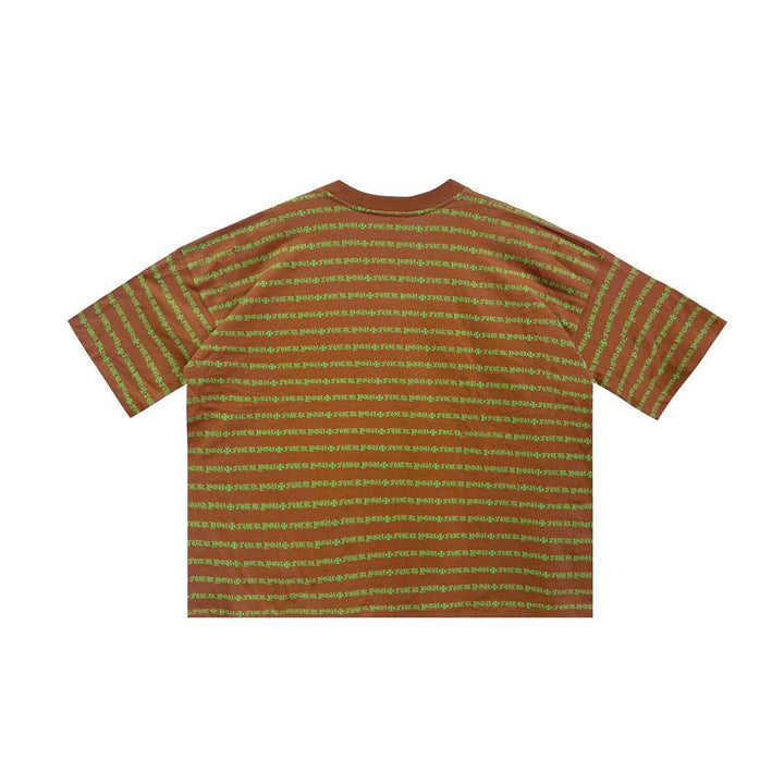 Chrome Hearts Stripe Logo Men's Short Sleeve Tee - SHENGLI ROAD MARKET