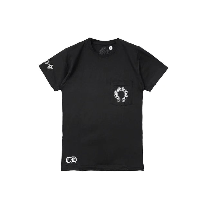 Chrome Hearts T Bar Logo With Pocket Short Sleeve Tee - SHENGLI ROAD MARKET