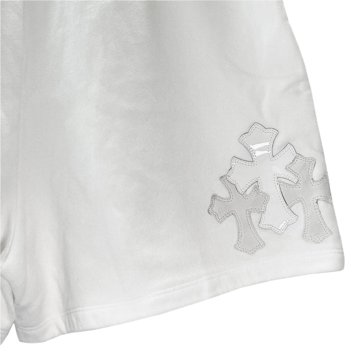 Chrome Hearts Triple Cross Leather Patch Logo Shorts - SHENGLI ROAD MARKET