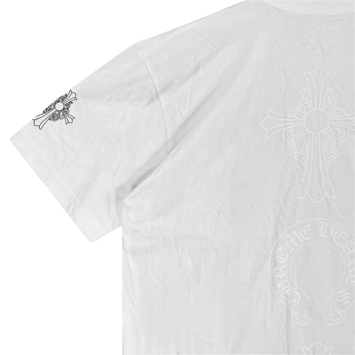 Chrome Hearts Triple Logo Short Sleeve T-shirt - SHENGLI ROAD MARKET