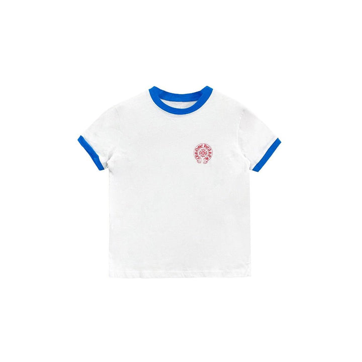 Chrome Hearts Vintage White Scroll Logo Tee - SHENGLI ROAD MARKET