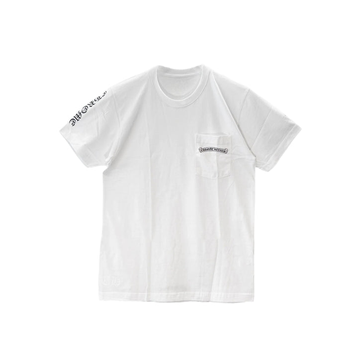 Chrome Hearts White Cross Logo Short Sleeve T-shirt - SHENGLI ROAD MARKET