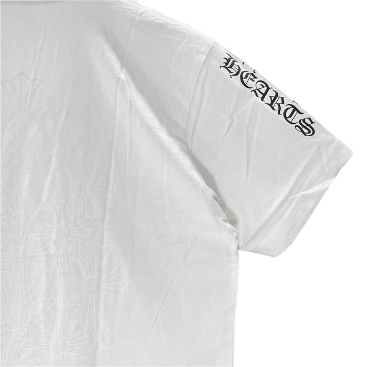 Chrome Hearts White Cross Logo Short Sleeve T-shirt - SHENGLI ROAD MARKET