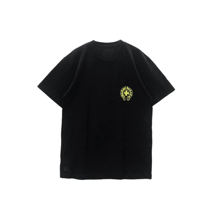 Chrome Hearts Yellow Script Logo Short Sleeve T-Shirt - SHENGLI ROAD MARKET