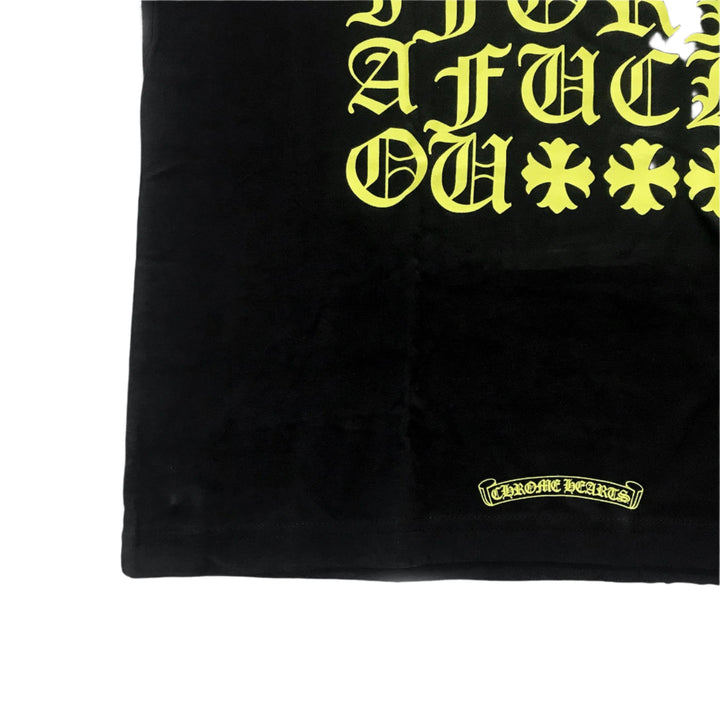 Chrome Hearts Yellow Script Logo Short Sleeve T-Shirt - SHENGLI ROAD MARKET