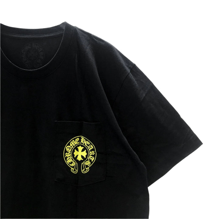 Chrome Hearts Yellow Script Logo Short Sleeve T-Shirt - SHENGLI ROAD MARKET