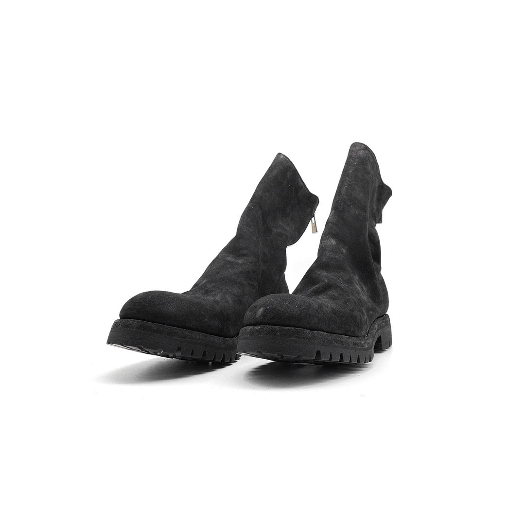 GUIDI 788V ホース リバース バック ジップ レザー ブーツ