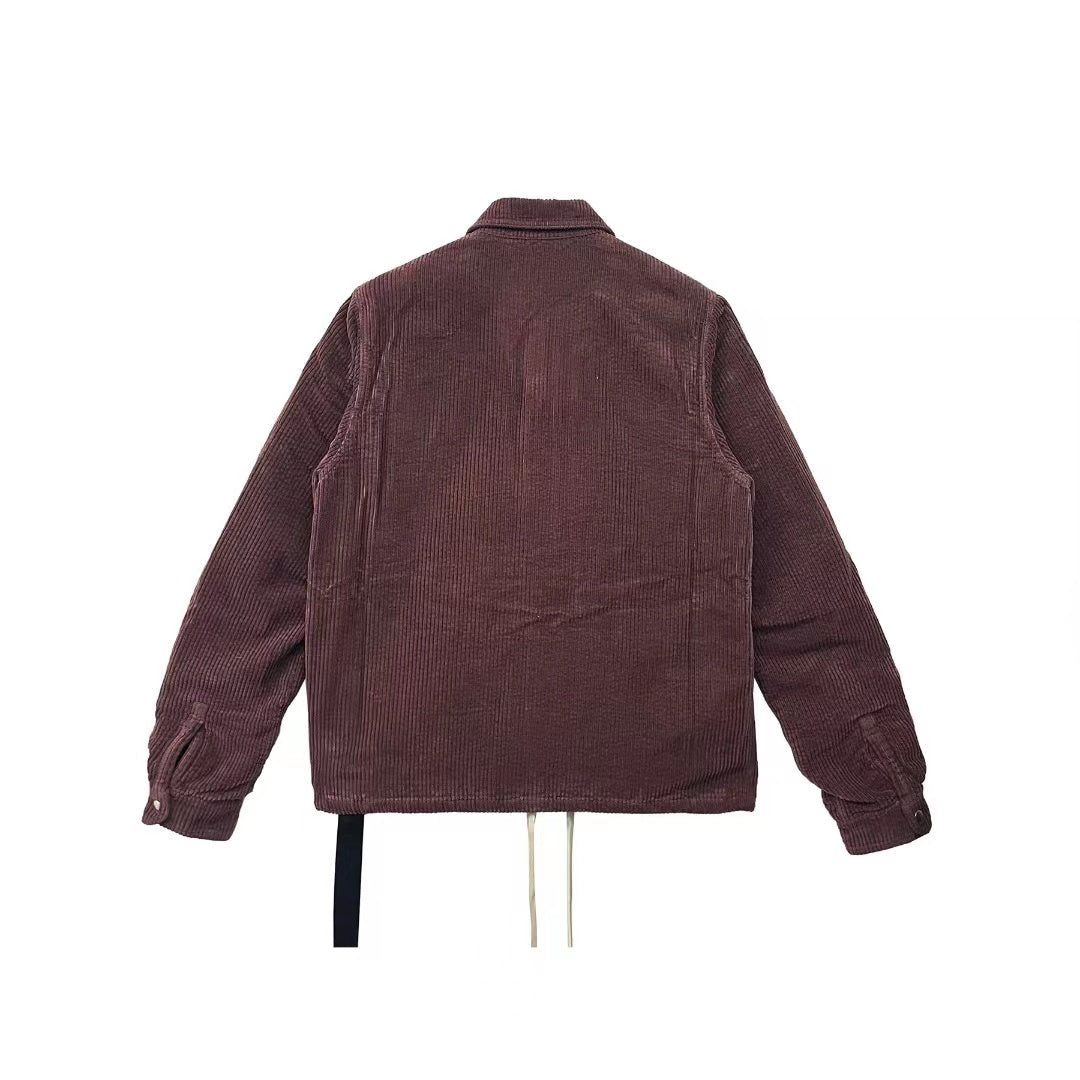 RICK OWENS DRKSHDW Padded Cotton-Corduroy Bomber Jacket - SHENGLI ROAD MARKET