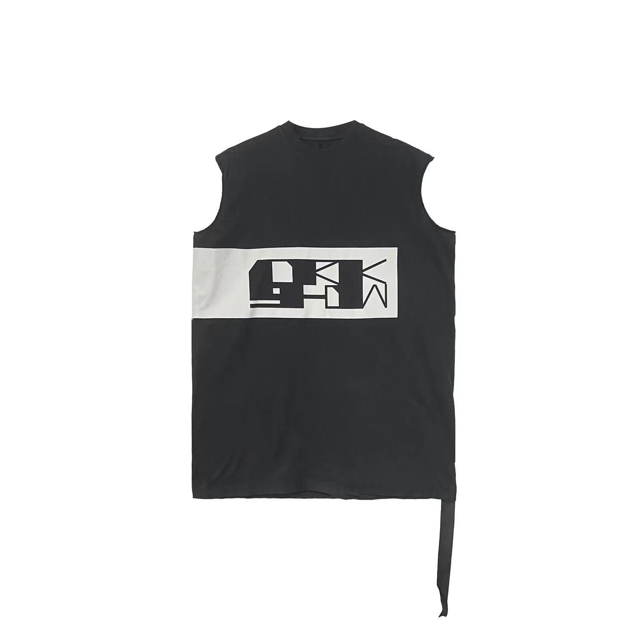 RICK OWENS DRKSHDW Tarp Logo-Print Organic Cotton Top - SRM