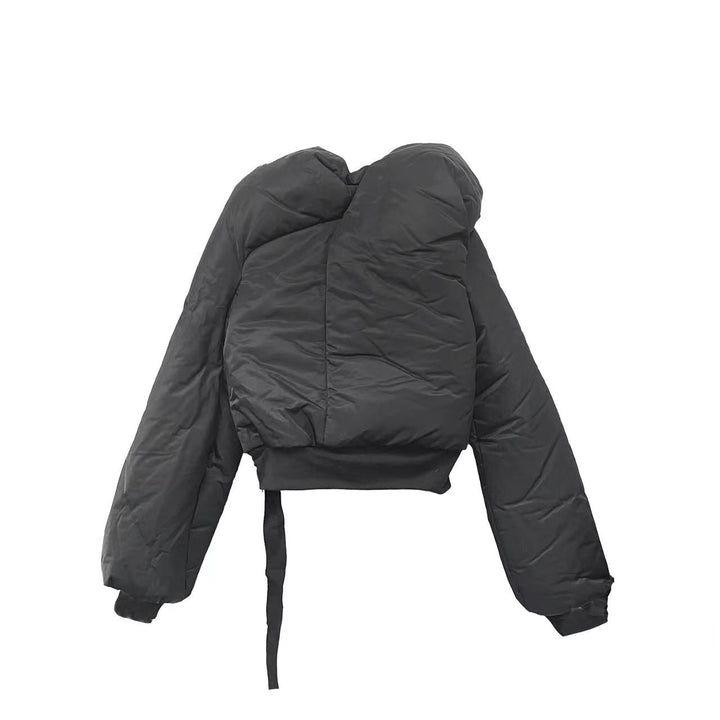 RICK OWENS DRKSHDW Women's Black Doll Down Bomber Jacket - SHENGLI ROAD MARKET