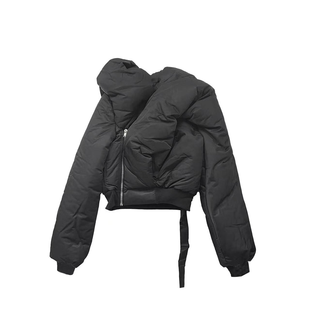 RICK OWENS DRKSHDW Women's Black Doll Down Bomber Jacket - SHENGLI ROAD MARKET