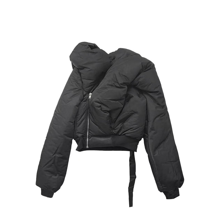 RICK OWENS DRKSHDW Women's Black Doll Down Bomber Jacket - SHENGLI ROAD MARKET