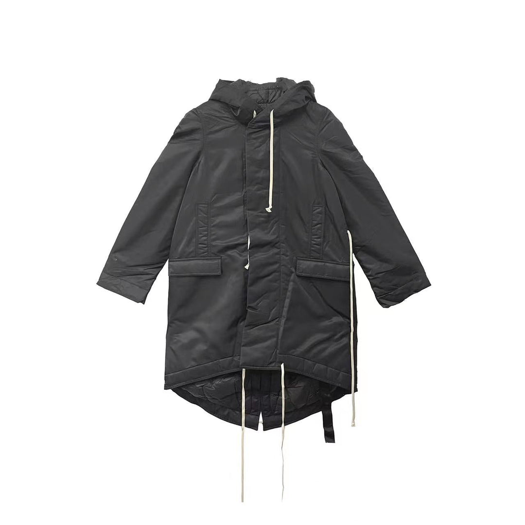RICK OWENS DRKSHDW Women's Fshtail Cotton Hooded Parka - SHENGLI ROAD MARKET
