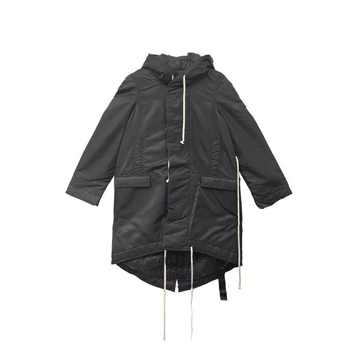 RICK OWENS DRKSHDW Women's Fshtail Cotton Hooded Parka - SHENGLI ROAD MARKET