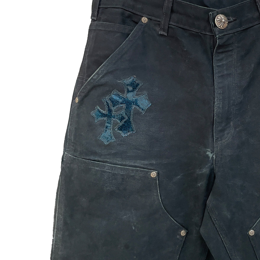 Chrome Hearts F&F Faded Double Knee Canvas Carpenter Pants