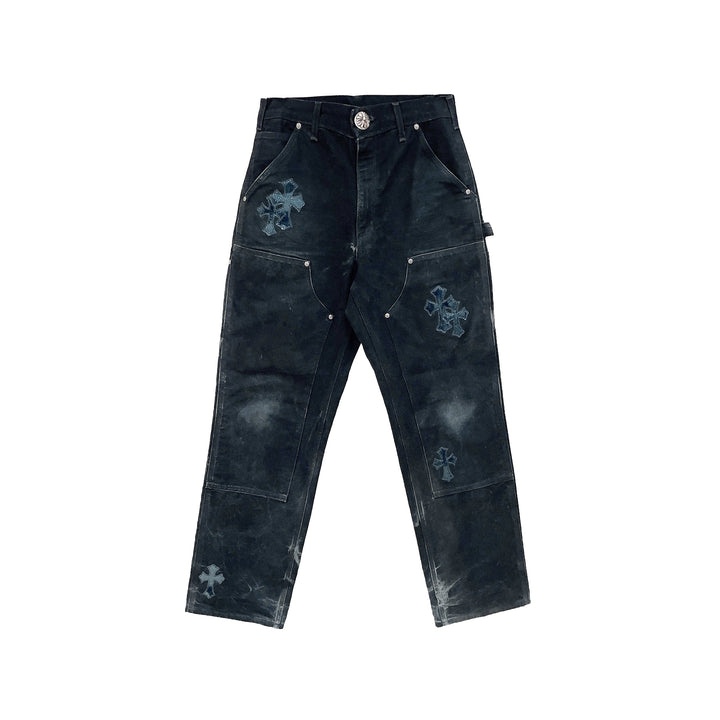 Chrome Hearts F&F Faded Double Knee Canvas Carpenter Pants