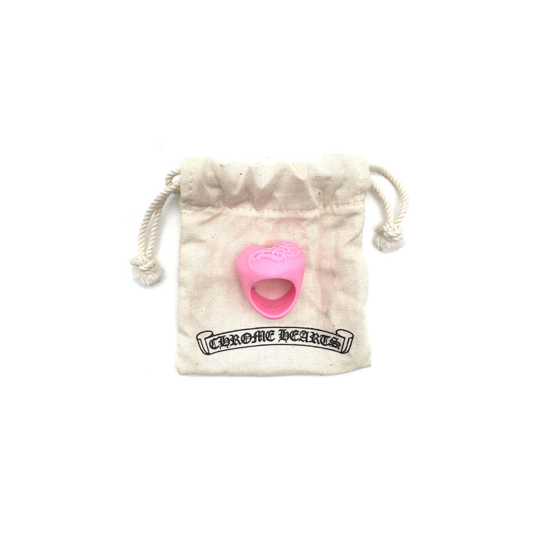 크롬하츠 핑크 레진 하트 링