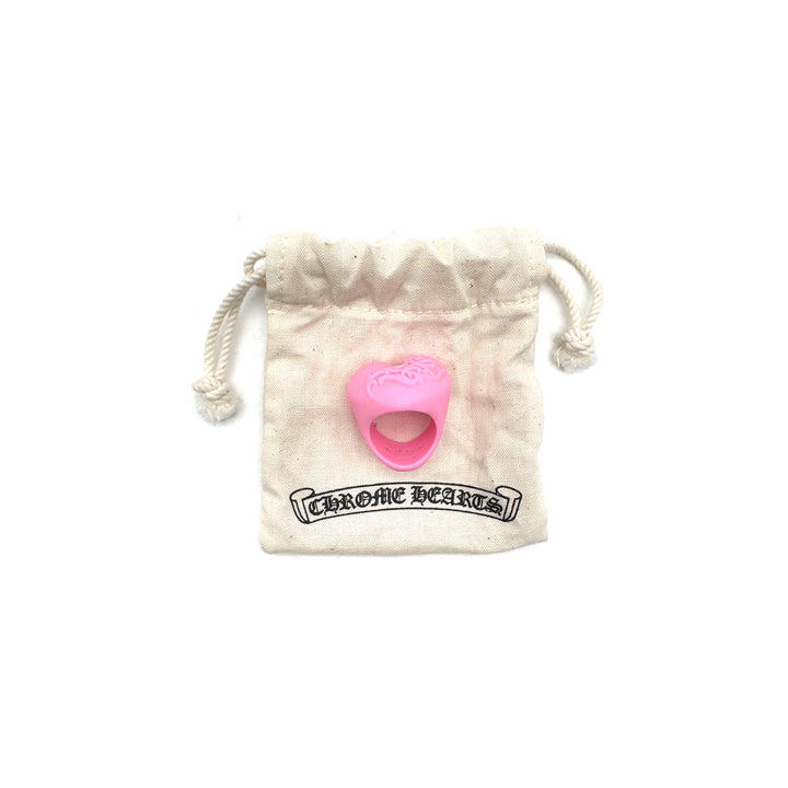 크롬하츠 핑크 레진 하트 링