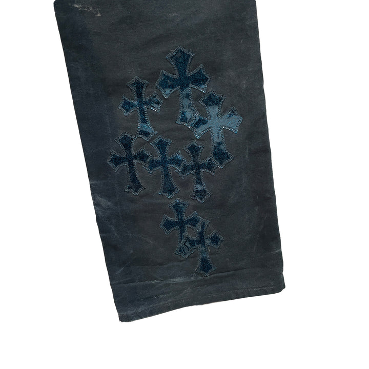 Chrome Hearts F&F Faded Double Knee Canvas Carpenter Pants
