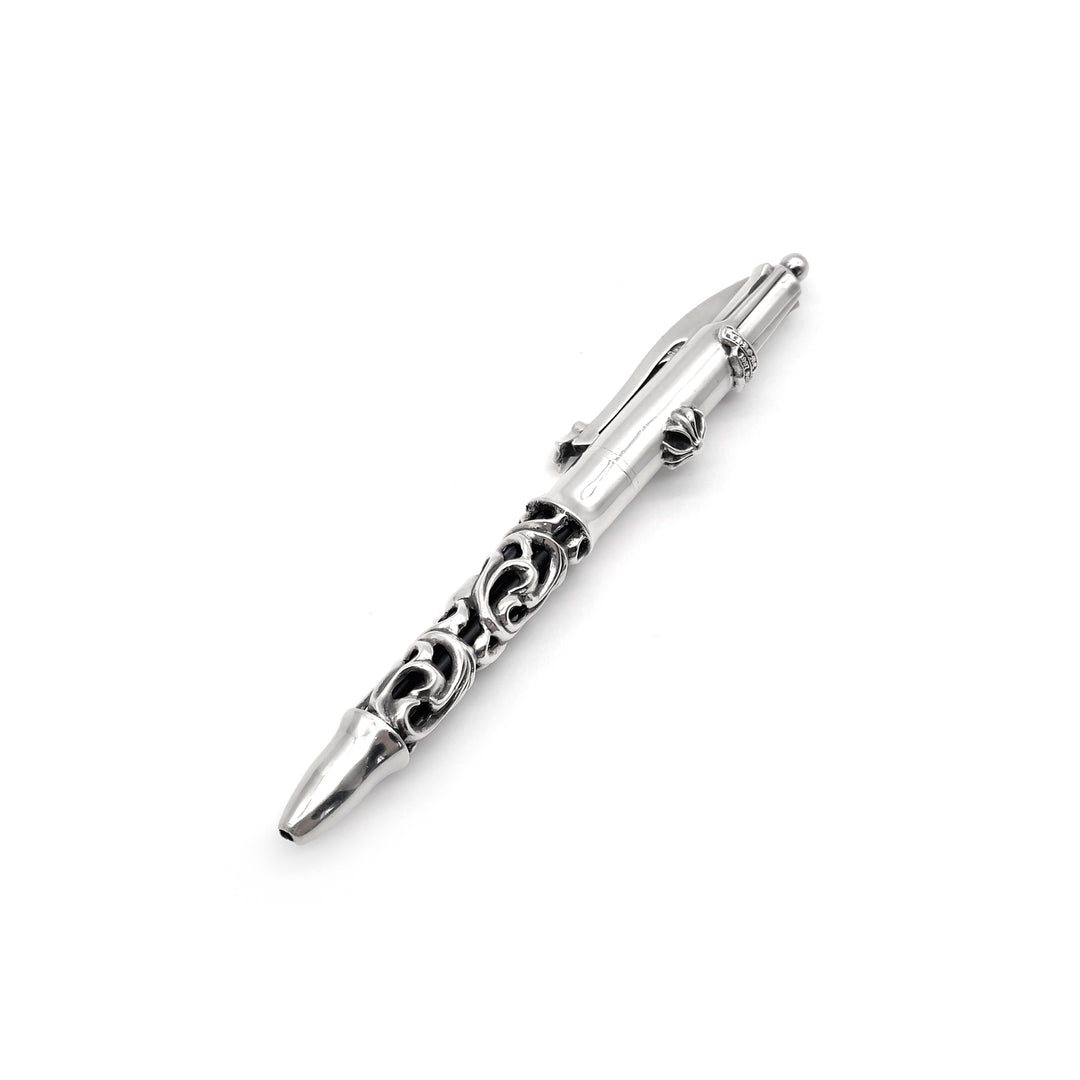 Chrome Hearts Silver Floral 4Color Ballpoint Pen