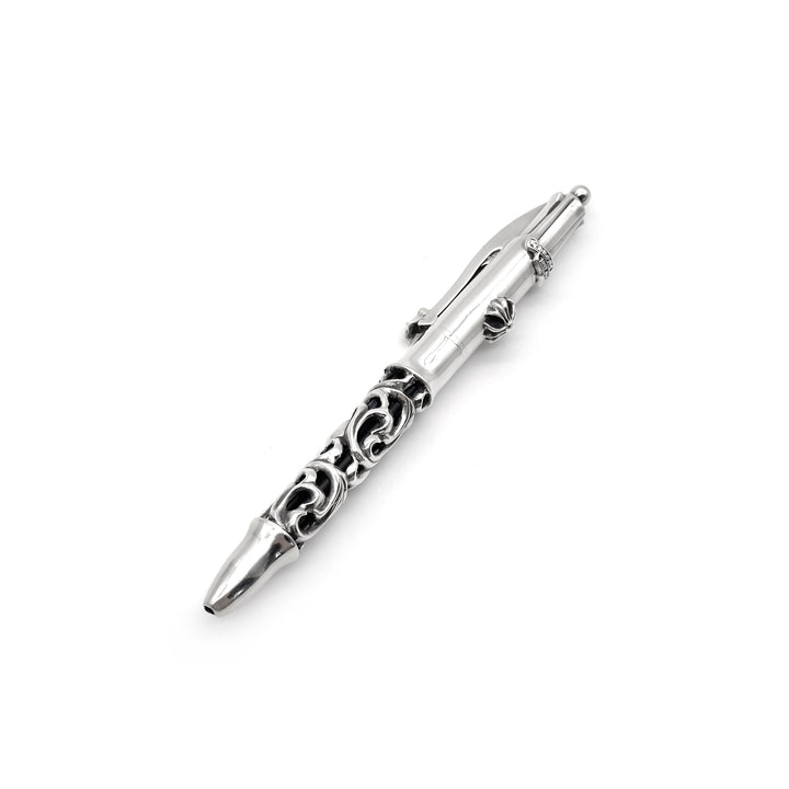 Chrome Hearts Silver Floral 4Color Ballpoint Pen