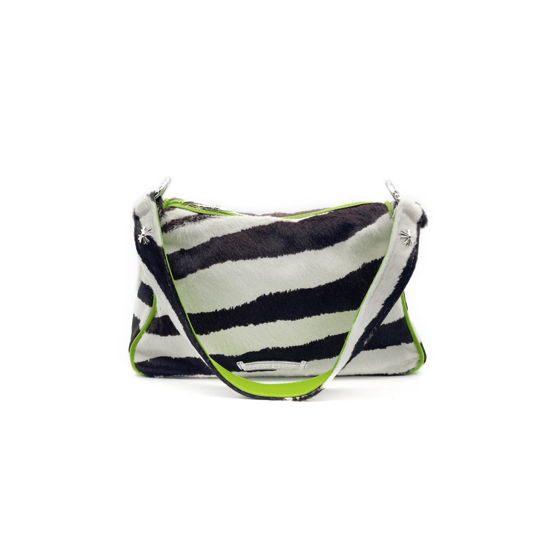 Chrome Hearts Horsehair Zebra Stripe Chicken Nugget Bag