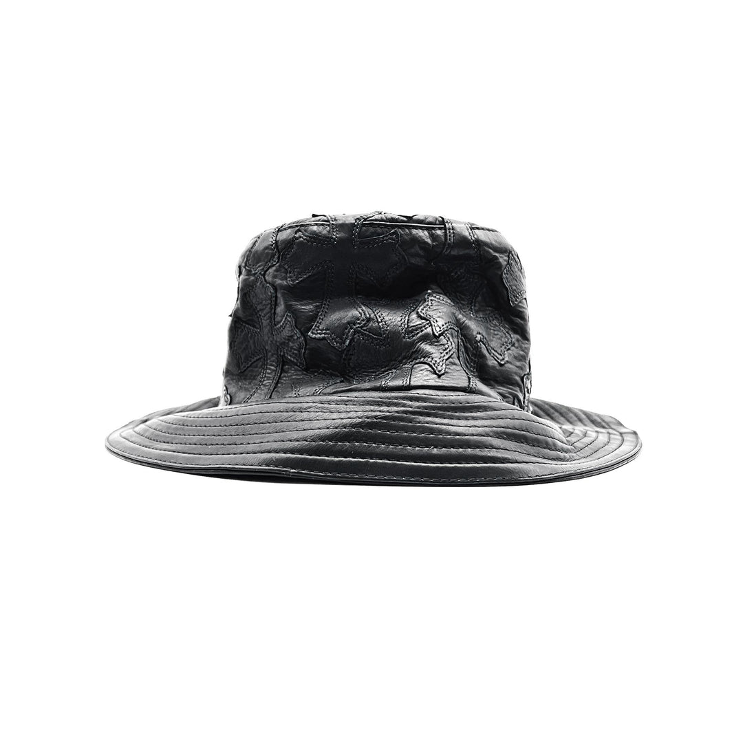Chrome Hearts Leather Cross Patch Bucket Hat