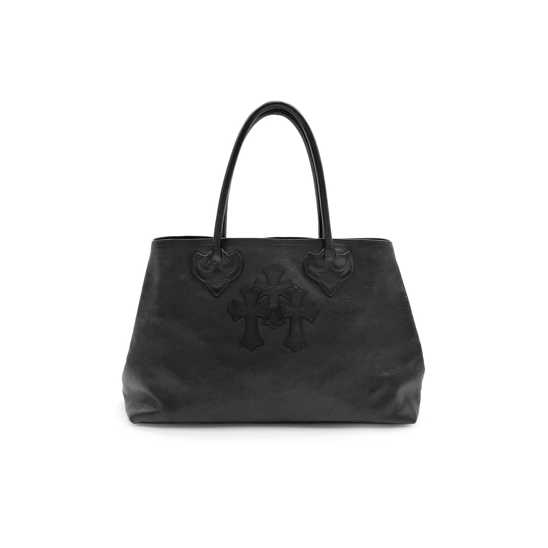 Chrome Hearts Cemetery Cross Patch Tote Bag