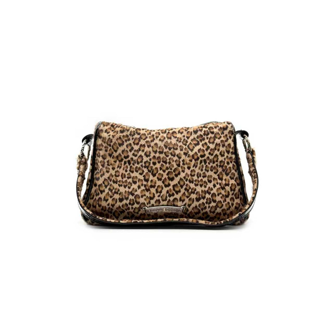Chrome Hearts Silver Dagger Patent Leopard Chicken Nugget Bag