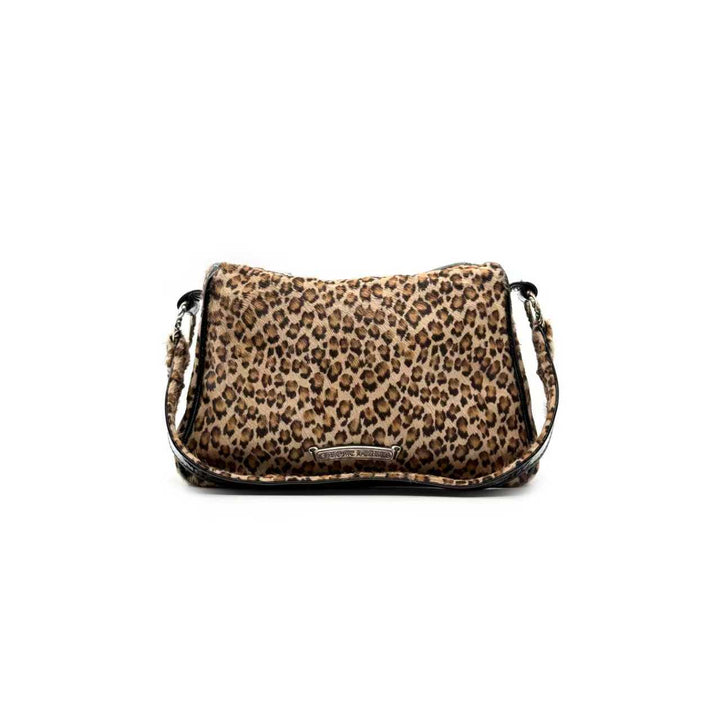 Chrome Hearts Silver Dagger Patent Leopard Chicken Nugget Bag