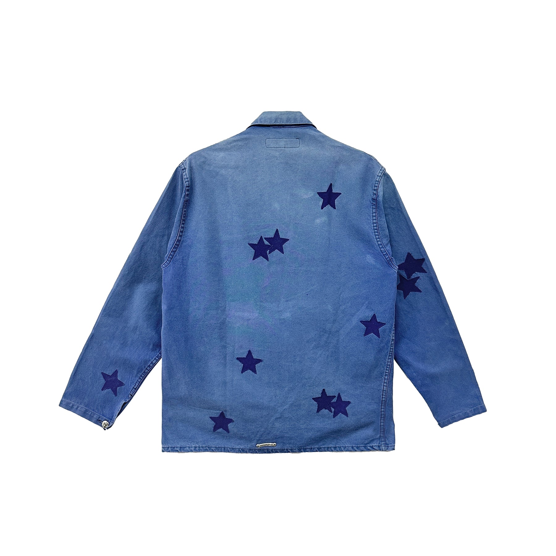 クロムハーツ サイズ:M  French work jacket スターパッチフレンチワークジャケット 中古 SJ02 クロムハーツ スターパッチ フレンチワークジャケット - SRM – SHENGLI