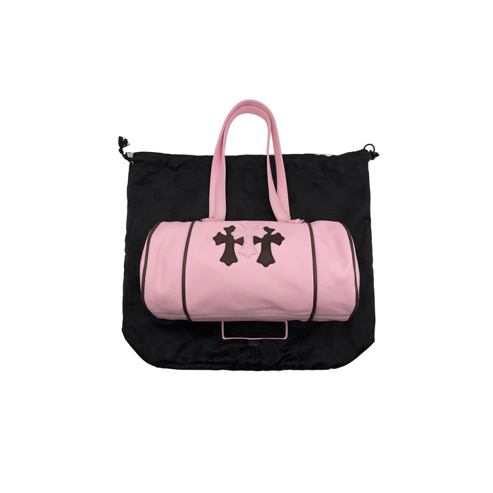 크롬하츠 도미노 묘지 크로스 핑크 버킷백