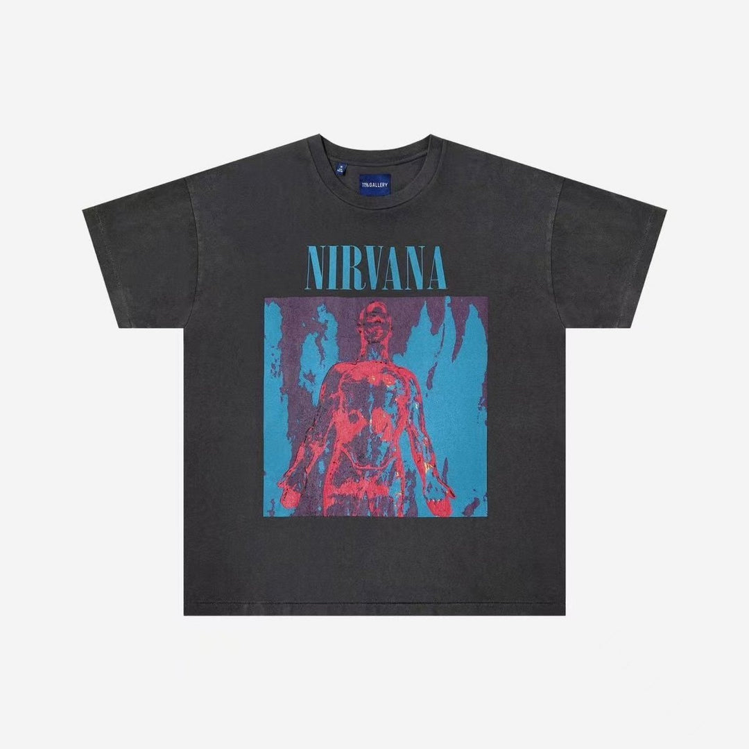 11% GALLERY® Vintage S/S Nirvana Vestibule T shirt - SHENGLI ROAD MARKET