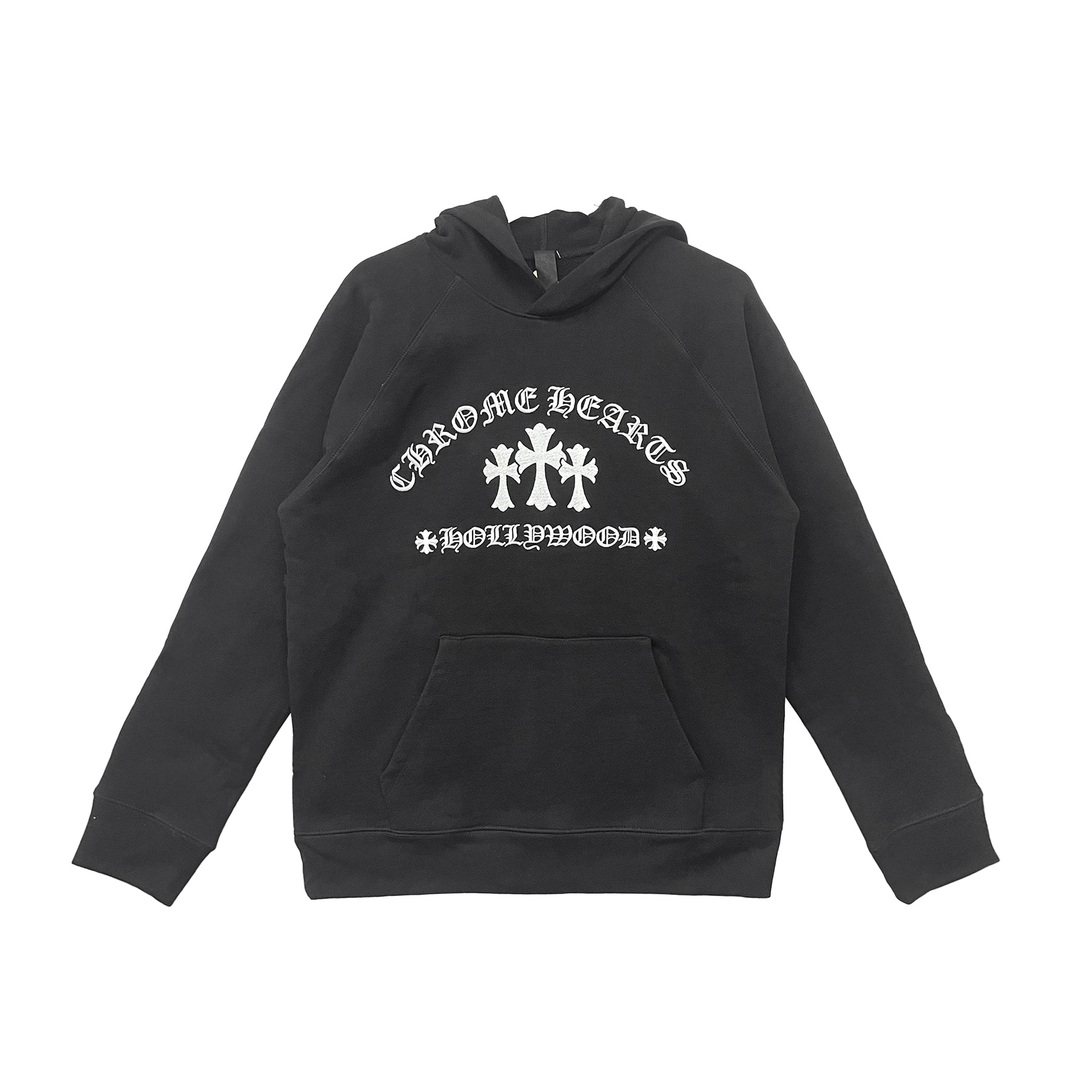 Chrome Hearts Triple Cross CH Logo Embroidered Hoodie – SHENGLI