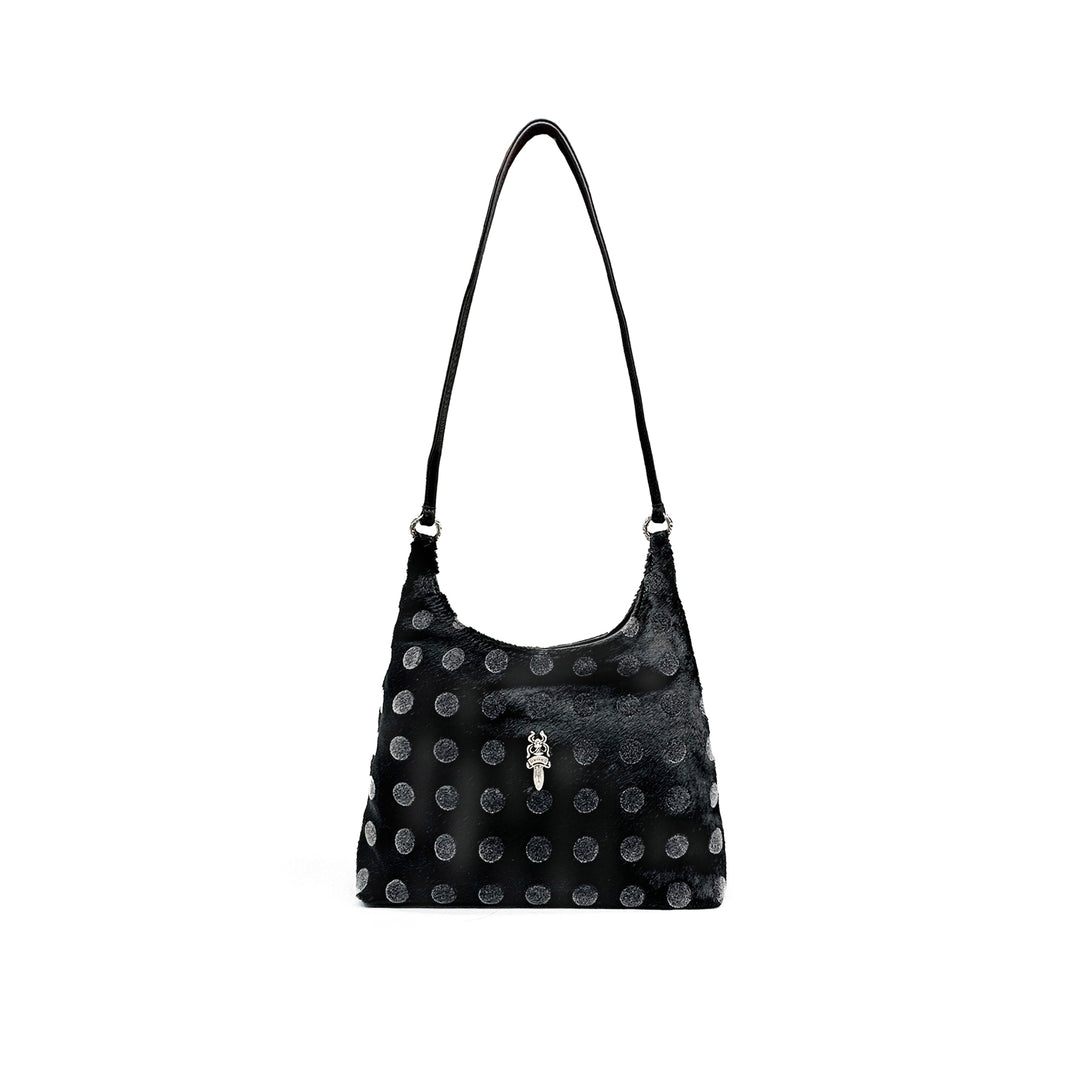 Chrome Hearts VIV Horsehair Silver Dagger Handbag